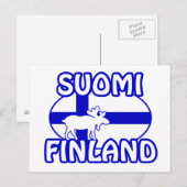 Carte postale Suomi Finlande (Devant / Derrière)