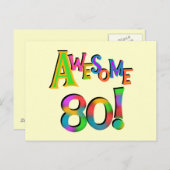 Carte Postale Super 80 T-shirts et cadeaux d'anniversaire (Devant / Derrière)