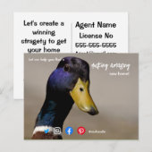 Carte Postale super agent immobilier marketing merveilleux canar (Devant / Derrière)