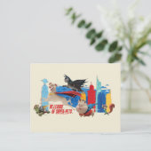 Carte Postale Super-Animaux patrouillant Metropolis (Debout devant)