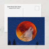Carte Postale Super Blood Wolf Moon 2019 (Devant / Derrière)