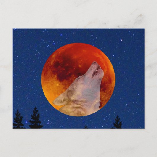 Carte Postale Super Blood Wolf Moon 2019 (Devant)