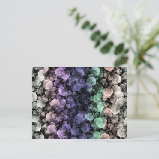 Carte Postale Super Boho Bubbles Eclectique Uingender Pride drap (Debout devant)
