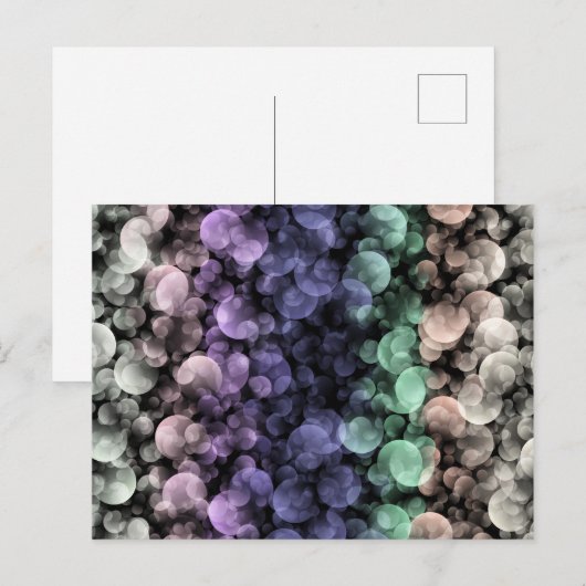 Carte Postale Super Boho Bubbles Eclectique Uingender Pride drap (Devant / Derrière)