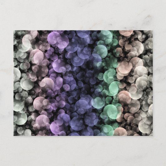 Carte Postale Super Boho Bubbles Eclectique Uingender Pride drap (Devant)