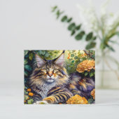 Carte Postale super chat (Debout devant)