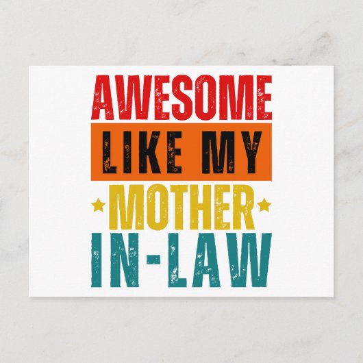 Carte Postale Super Comme Ma belle-mère (Devant)
