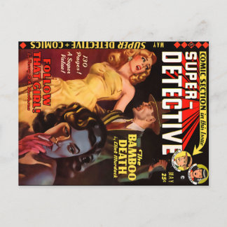 Carte Postale Super Détective #2 mai 1950 | Cool Noir Art