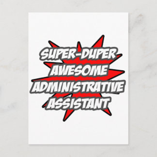 Carte Postale Super Duper Awesome Admin. Assistant