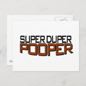 Carte Postale Super Duper Pooper (Devant / Derrière)