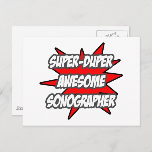 Carte Postale Super Duper Sonographe génial (Devant / Derrière)