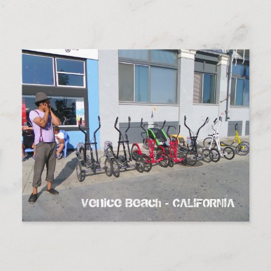Carte postale super funky de Venice Beach ! (Devant)