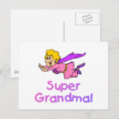 Carte Postale Super grand-mère (vol) (Devant / Derrière)