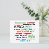 Carte Postale Super hero (Debout devant)