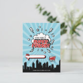 Carte postale Super hero Friend Comic Valentine (Debout devant)