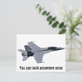 Carte postale Super Hornet de la US Navy F-18 (Debout devant)