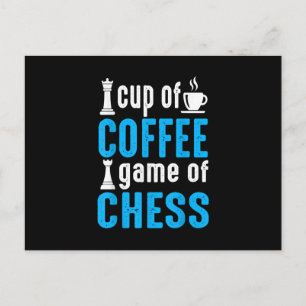 Carte Postale Super jeu de société - Coupe de café jeu d'échecs