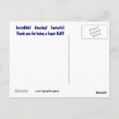 Carte postale Super Kid Boys (Dos)