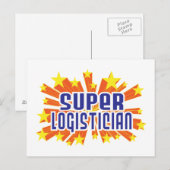 Carte Postale Super Logisticien (Devant / Derrière)