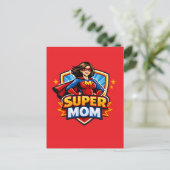 Carte Postale Super Maman (Debout devant)