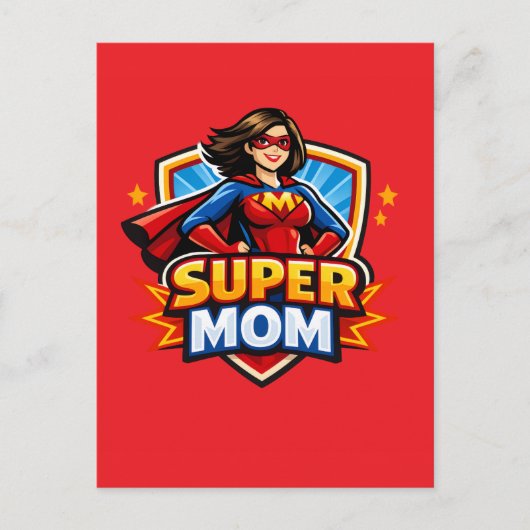 Carte Postale Super Maman (Devant)