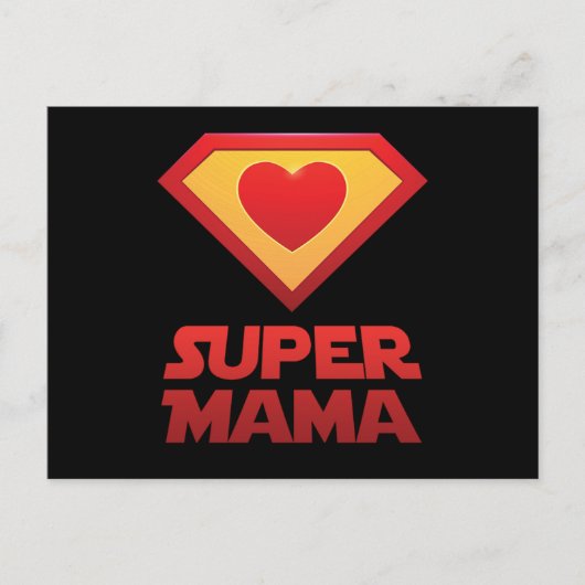 Carte Postale Super maman mère mère mère mère mère mère mère mèr (Devant)