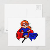 Carte Postale super maman rousse (Devant / Derrière)