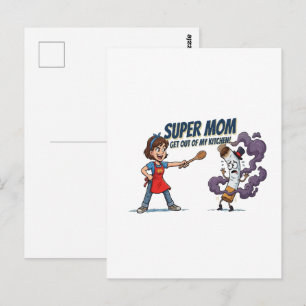 Carte Postale Super Maman Succès du Sevrage du Tabac