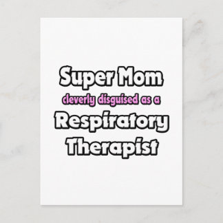 Carte Postale Super Maman ... Thérapiste respiratoire