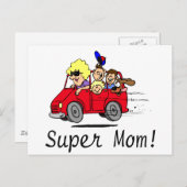 Carte Postale Super Maman (Van) (Devant / Derrière)