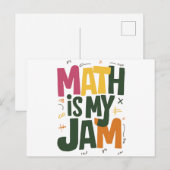 Carte Postale Super Math est ma confiture Premier jour de retour (Devant / Derrière)