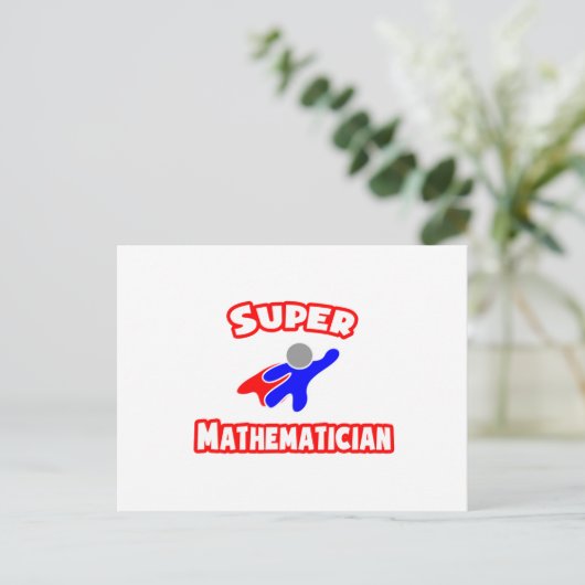 Carte Postale Super mathématicien (Debout devant)