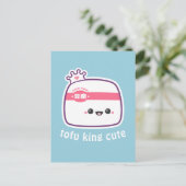 Carte Postale Super mignonne Tofu drôle (Debout devant)