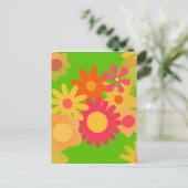 Carte Postale super mod floral (Debout devant)