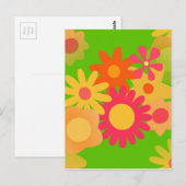 Carte Postale super mod floral (Devant / Derrière)