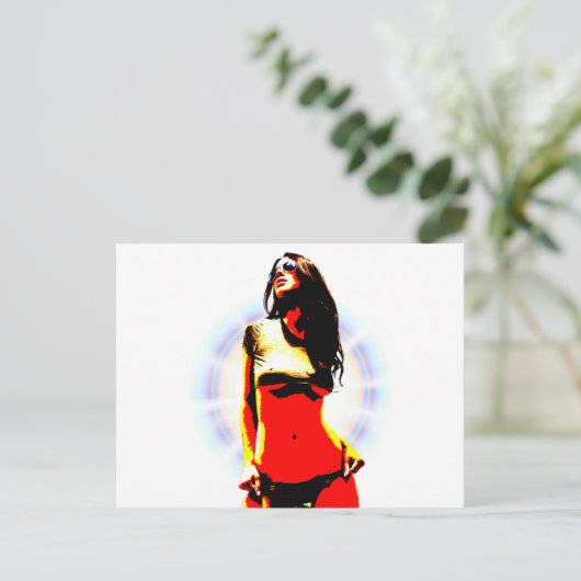 CARTE POSTALE SUPER MODÈLE. (Debout devant)