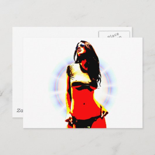 CARTE POSTALE SUPER MODÈLE. (Devant / Derrière)