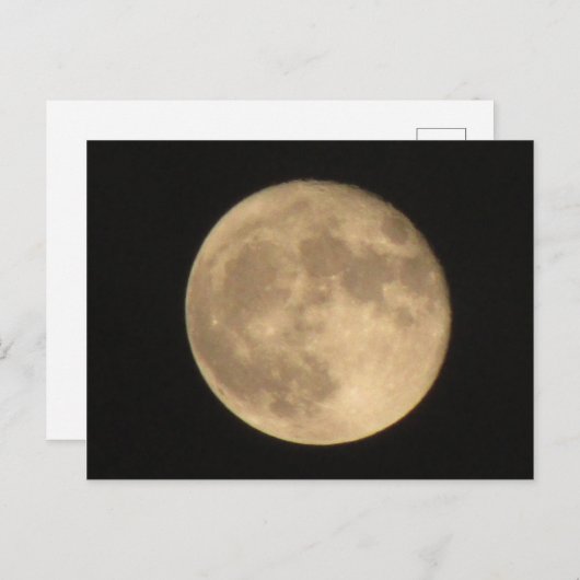 CARTE POSTALE - SUPER MOON (Devant / Derrière)