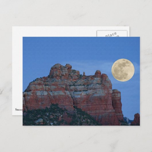 Carte postale Super moon (Devant / Derrière)