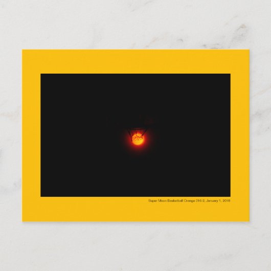 Carte Postale Super Moon Basketball Orange 316-2 (Devant)