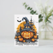 Carte Postale Super Nefarious Happy Citrouille d'Halloween (Debout devant)
