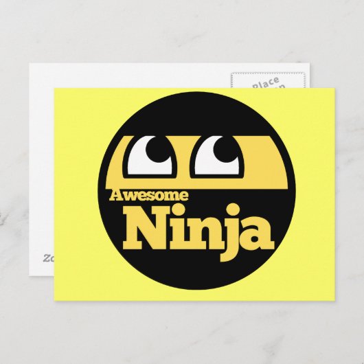 Carte Postale Super Ninja (Devant / Derrière)