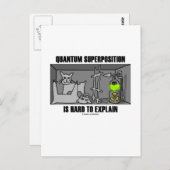 Carte Postale Super-position quantum Is Hard to Explain (Devant / Derrière)