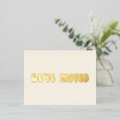 Carte postale super Retro Gold Foil déplacée Nouve (Debout devant)