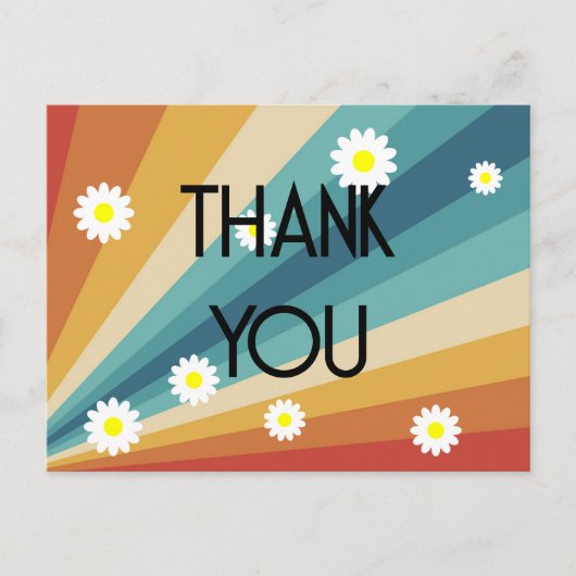 Carte Postale Super rétro - Merci (Devant)