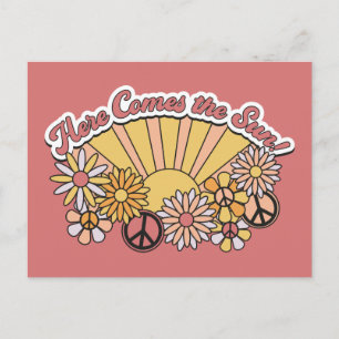 Carte Postale Super rétro Voici le graphique Vintage du soleil
