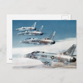 Carte Postale Super Sabres F-100 (Devant / Derrière)