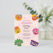 Carte Postale Super Simple | Anniversaire Fleur rose de Noodle & (Debout devant)