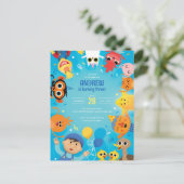 Carte Postale Super Simple Confettis de personnages pour anniver (Debout devant)