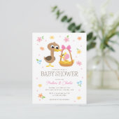 Carte Postale Super Simple | Fête de Naissance Bébé Fille 5 Peti (Debout devant)